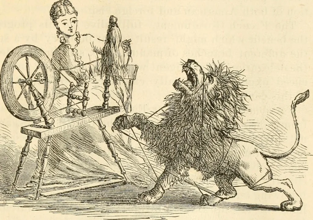 An illustration from The imperial macramé lace book. With numerous illustrations and instructions. Flax threads, 1877, leaf 14