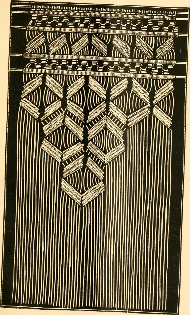 An illustration from The imperial macramé lace book. With numerous illustrations and instructions. Flax threads, 1877, leaf 86