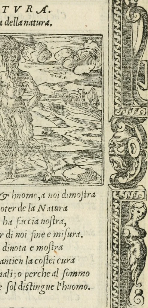 An illustration from Diverse imprese accommodate a diuerse moralità : con versi che i loro significati dichiarano insieme con molte altre nella lingua italiana non piu tradotte, 1551, leaf 100