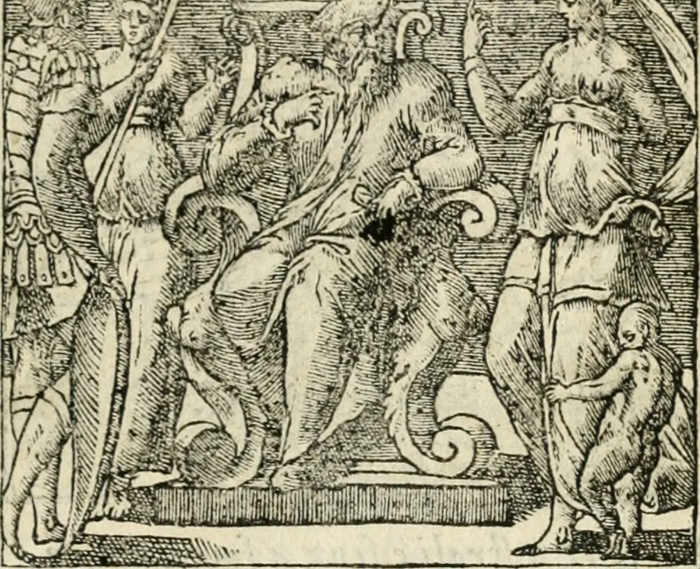An illustration from Diverse imprese accommodate a diuerse moralità : con versi che i loro significati dichiarano insieme con molte altre nella lingua italiana non piu tradotte, 1551, leaf 110