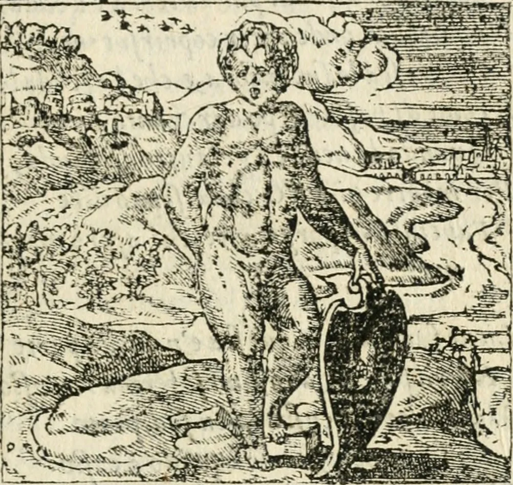 An illustration from Diverse imprese accommodate a diuerse moralità : con versi che i loro significati dichiarano insieme con molte altre nella lingua italiana non piu tradotte, 1551, leaf 114