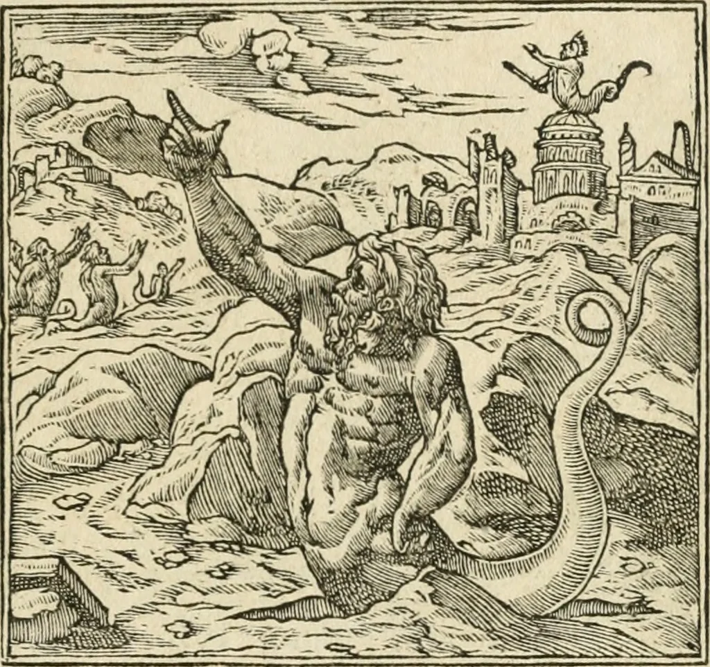An illustration from Diverse imprese accommodate a diuerse moralità : con versi che i loro significati dichiarano insieme con molte altre nella lingua italiana non piu tradotte, 1551, leaf 12