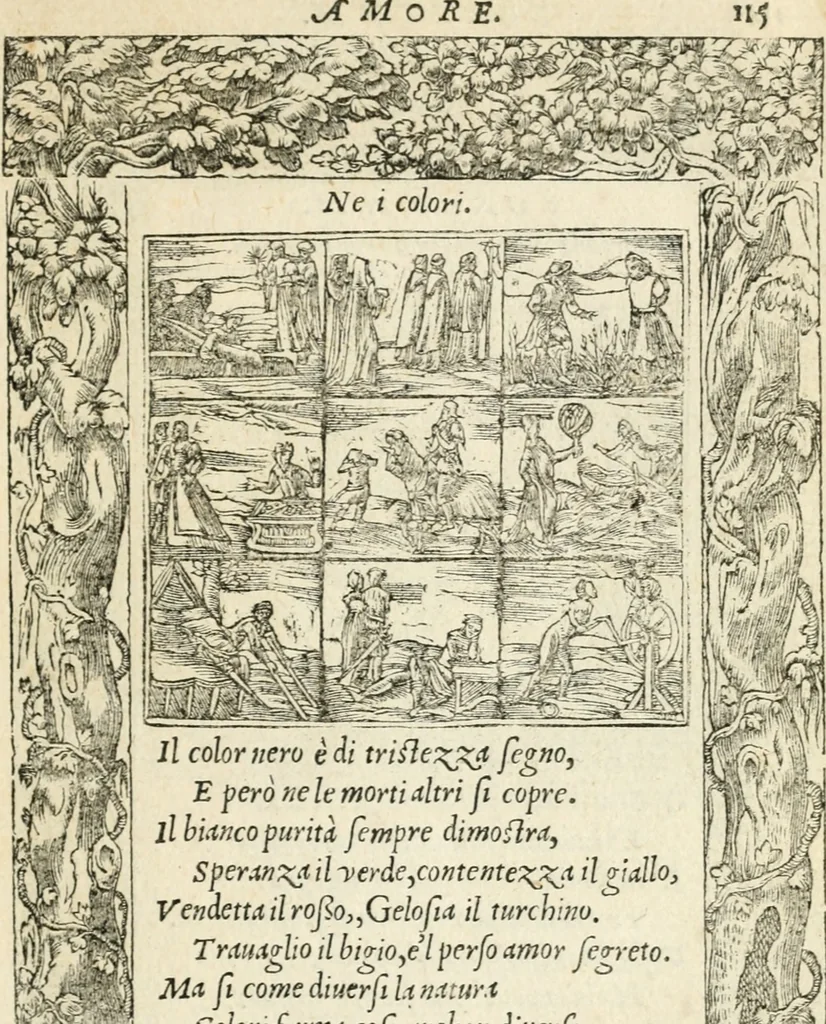 An illustration from Diverse imprese accommodate a diuerse moralità : con versi che i loro significati dichiarano insieme con molte altre nella lingua italiana non piu tradotte, 1551, leaf 120