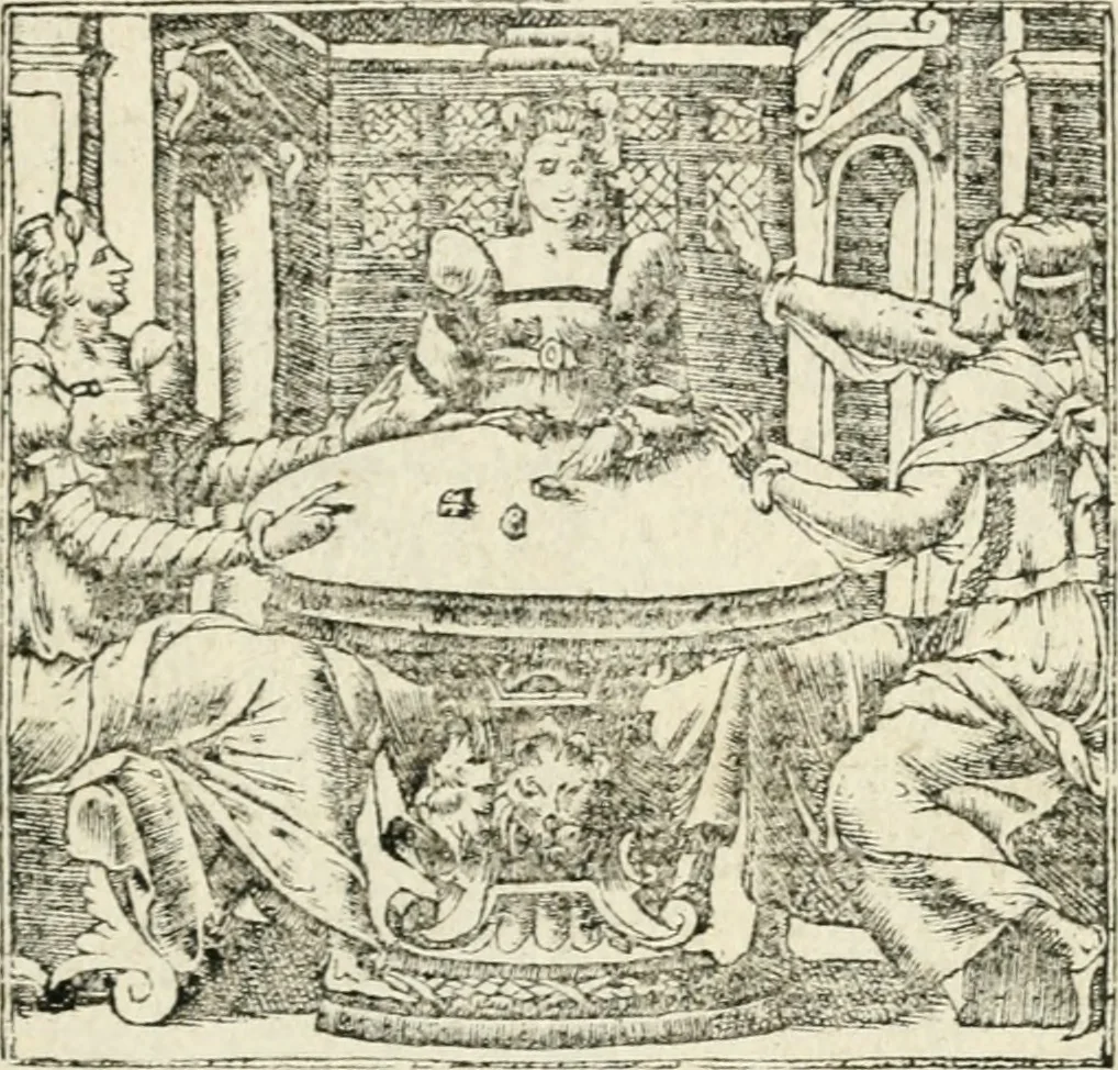 An illustration from Diverse imprese accommodate a diuerse moralità : con versi che i loro significati dichiarano insieme con molte altre nella lingua italiana non piu tradotte, 1551, leaf 132