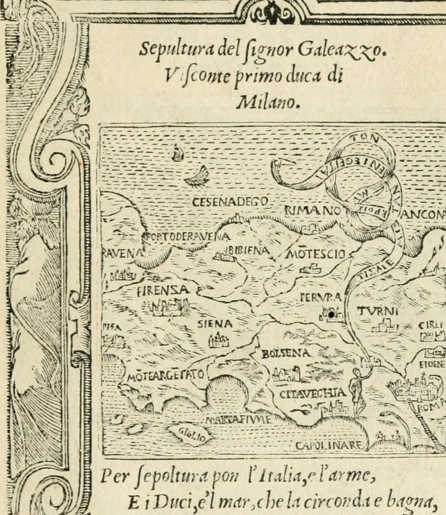 An illustration from Diverse imprese accommodate a diuerse moralità : con versi che i loro significati dichiarano insieme con molte altre nella lingua italiana non piu tradotte, 1551, leaf 136