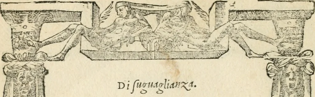An illustration from Diverse imprese accommodate a diuerse moralità : con versi che i loro significati dichiarano insieme con molte altre nella lingua italiana non piu tradotte, 1551, leaf 141