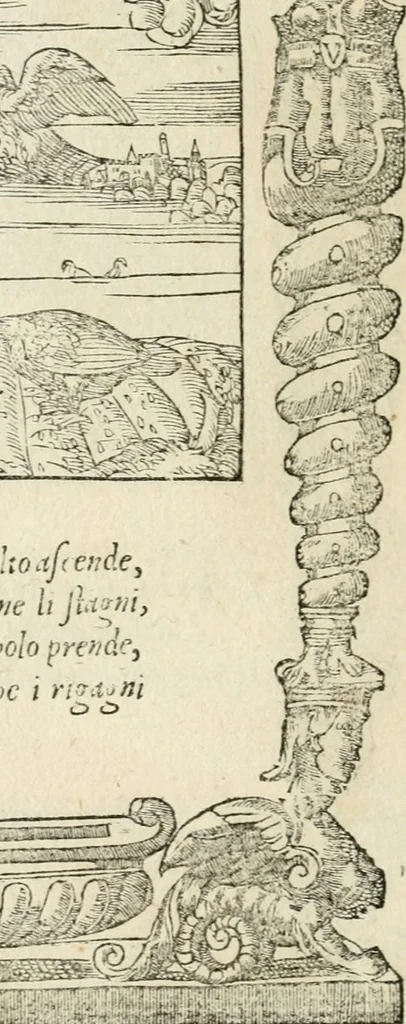 An illustration from Diverse imprese accommodate a diuerse moralità : con versi che i loro significati dichiarano insieme con molte altre nella lingua italiana non piu tradotte, 1551, leaf 141