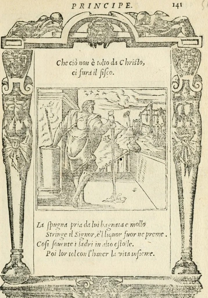 An illustration from Diverse imprese accommodate a diuerse moralità : con versi che i loro significati dichiarano insieme con molte altre nella lingua italiana non piu tradotte, 1551, leaf 146