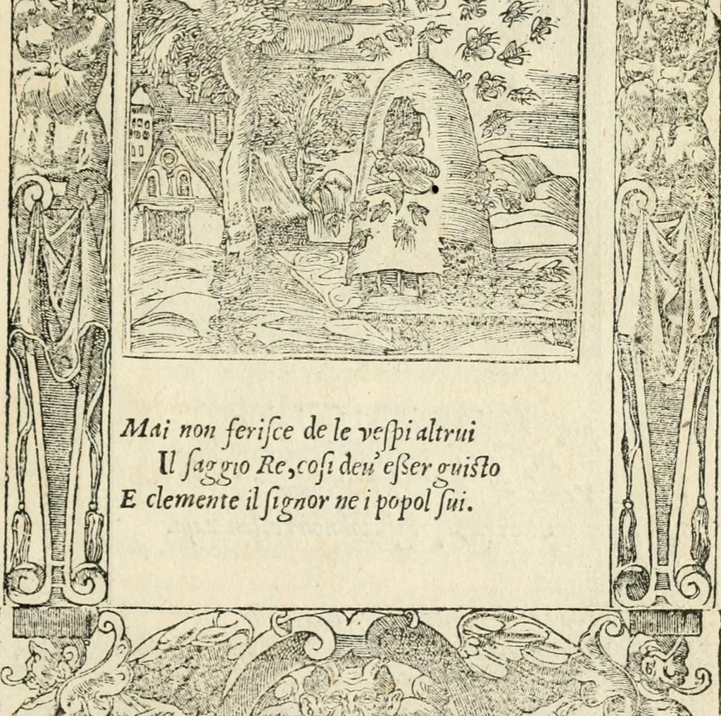 An illustration from Diverse imprese accommodate a diuerse moralità : con versi che i loro significati dichiarano insieme con molte altre nella lingua italiana non piu tradotte, 1551, leaf 148