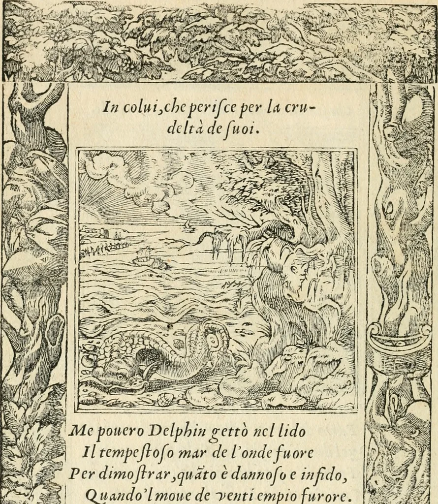 An illustration from Diverse imprese accommodate a diuerse moralità : con versi che i loro significati dichiarano insieme con molte altre nella lingua italiana non piu tradotte, 1551, leaf 161