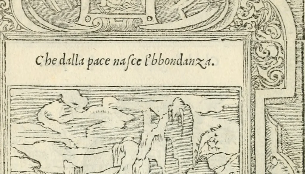 An illustration from Diverse imprese accommodate a diuerse moralità : con versi che i loro significati dichiarano insieme con molte altre nella lingua italiana non piu tradotte, 1551, leaf 171