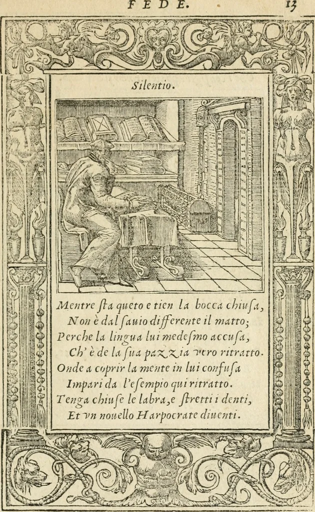 An illustration from Diverse imprese accommodate a diuerse moralità : con versi che i loro significati dichiarano insieme con molte altre nella lingua italiana non piu tradotte, 1551, leaf 18