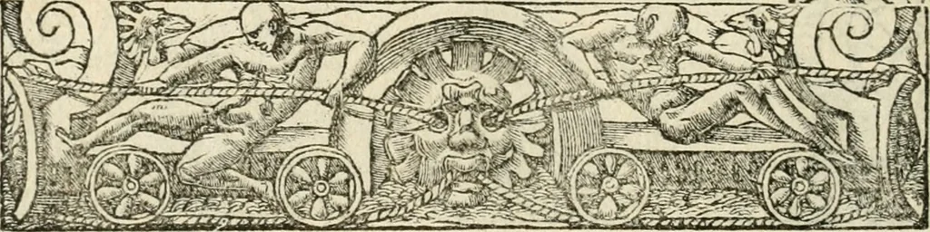 An illustration from Diverse imprese accommodate a diuerse moralità : con versi che i loro significati dichiarano insieme con molte altre nella lingua italiana non piu tradotte, 1551, leaf 185