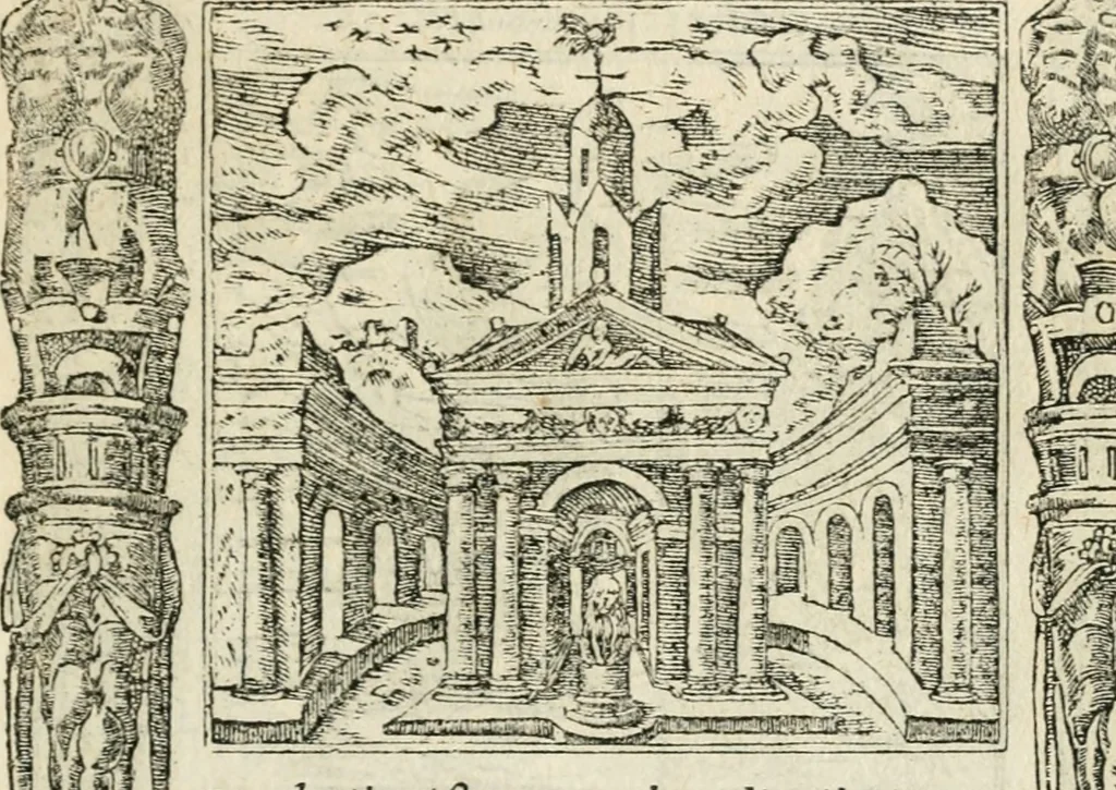 An illustration from Diverse imprese accommodate a diuerse moralità : con versi che i loro significati dichiarano insieme con molte altre nella lingua italiana non piu tradotte, 1551, leaf 22