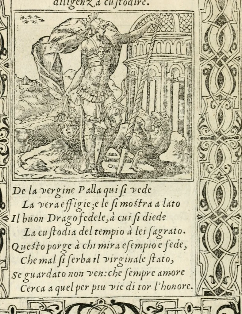 An illustration from Diverse imprese accommodate a diuerse moralità : con versi che i loro significati dichiarano insieme con molte altre nella lingua italiana non piu tradotte, 1551, leaf 29