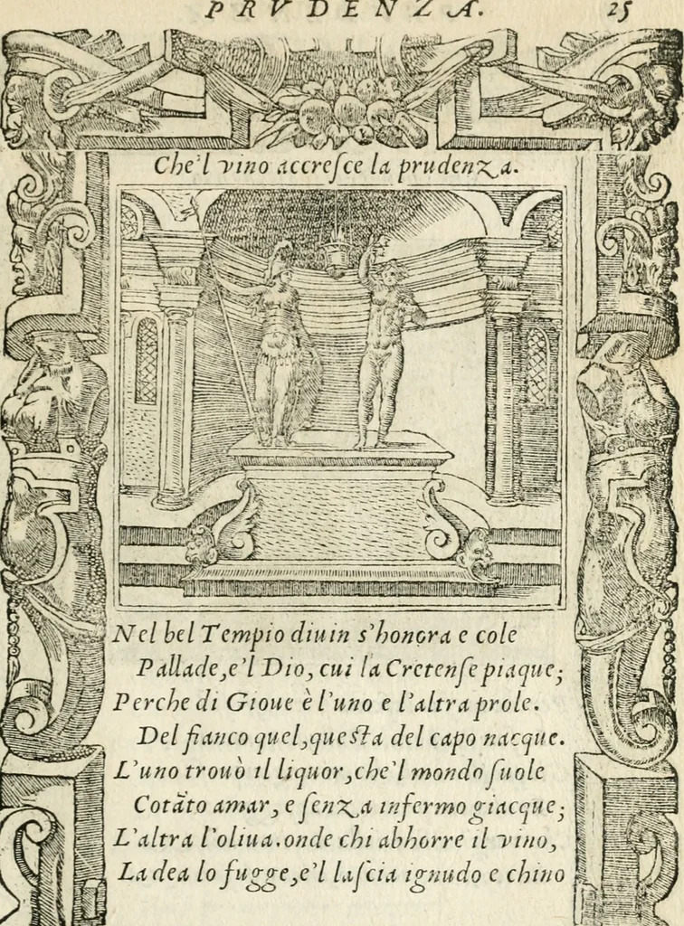 An illustration from Diverse imprese accommodate a diuerse moralità : con versi che i loro significati dichiarano insieme con molte altre nella lingua italiana non piu tradotte, 1551, leaf 30