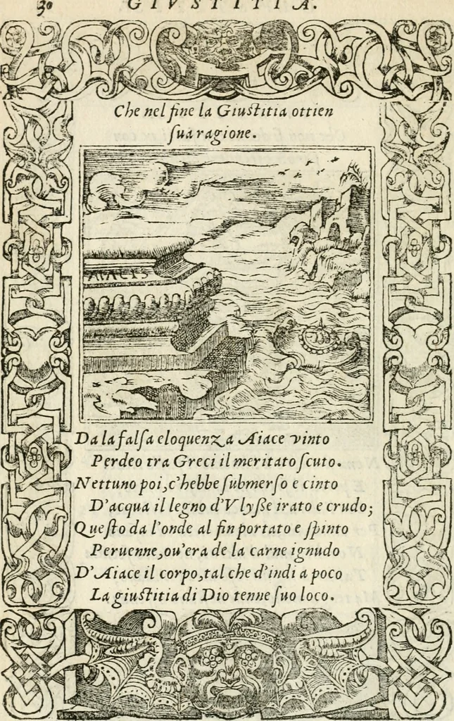 An illustration from Diverse imprese accommodate a diuerse moralità : con versi che i loro significati dichiarano insieme con molte altre nella lingua italiana non piu tradotte, 1551, leaf 35