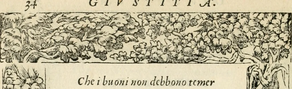 An illustration from Diverse imprese accommodate a diuerse moralità : con versi che i loro significati dichiarano insieme con molte altre nella lingua italiana non piu tradotte, 1551, leaf 39