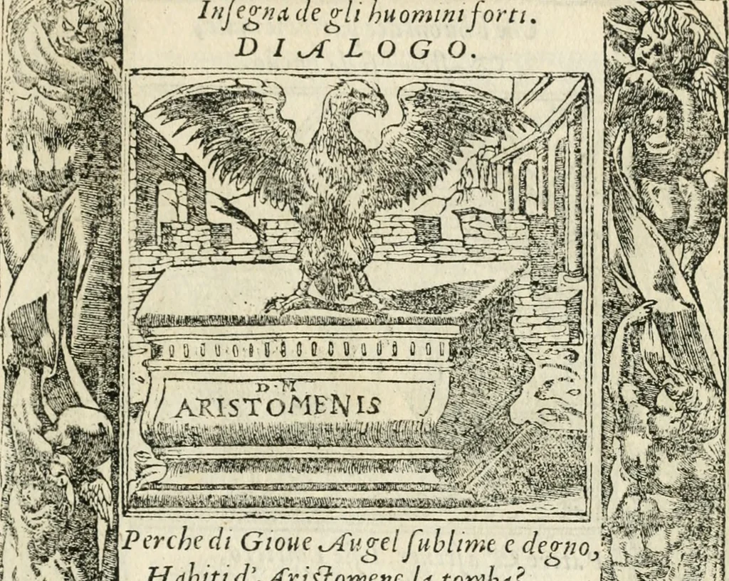 An illustration from Diverse imprese accommodate a diuerse moralità : con versi che i loro significati dichiarano insieme con molte altre nella lingua italiana non piu tradotte, 1551, leaf 40