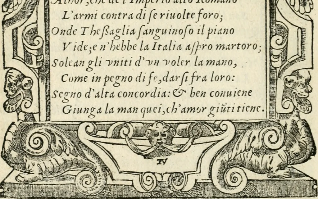 An illustration from Diverse imprese accommodate a diuerse moralità : con versi che i loro significati dichiarano insieme con molte altre nella lingua italiana non piu tradotte, 1551, leaf 45