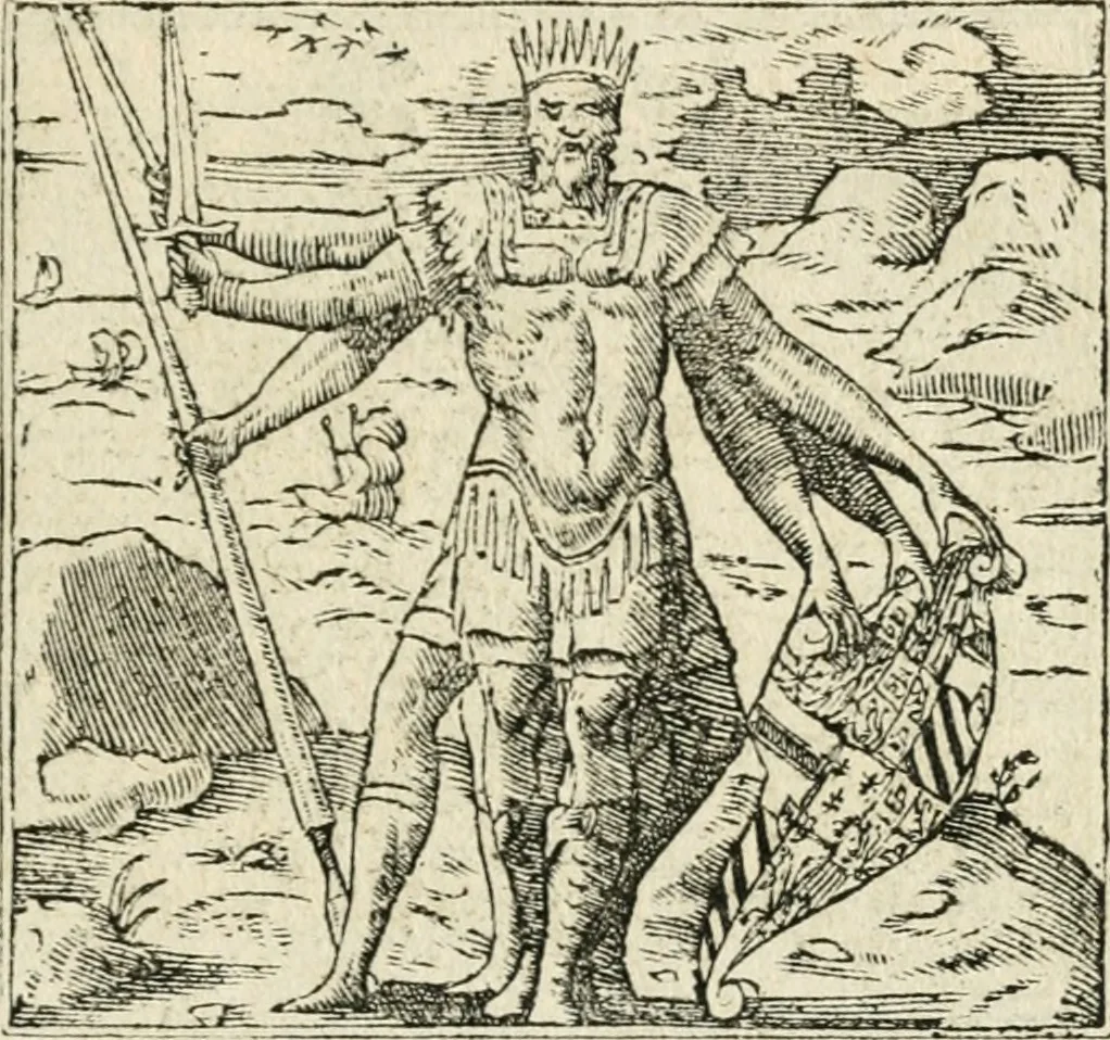 An illustration from Diverse imprese accommodate a diuerse moralità : con versi che i loro significati dichiarano insieme con molte altre nella lingua italiana non piu tradotte, 1551, leaf 46
