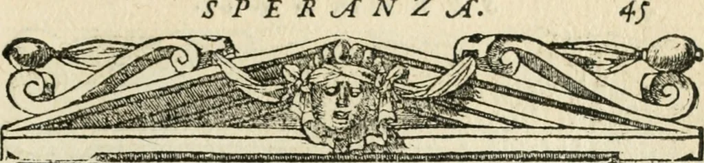 An illustration from Diverse imprese accommodate a diuerse moralità : con versi che i loro significati dichiarano insieme con molte altre nella lingua italiana non piu tradotte, 1551, leaf 50