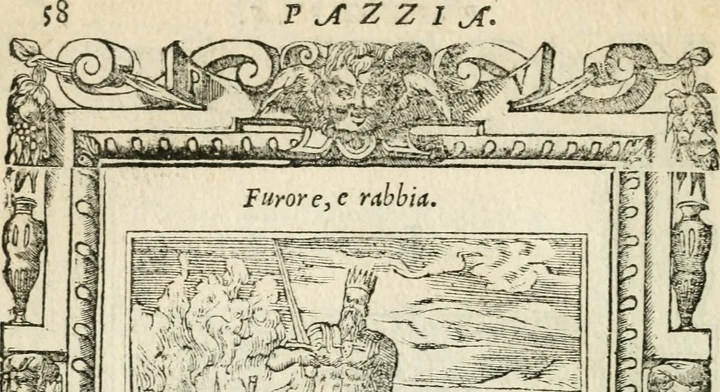 An illustration from Diverse imprese accommodate a diuerse moralità : con versi che i loro significati dichiarano insieme con molte altre nella lingua italiana non piu tradotte, 1551, leaf 63