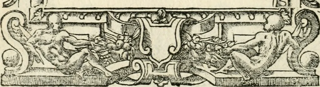 An illustration from Diverse imprese accommodate a diuerse moralità : con versi che i loro significati dichiarano insieme con molte altre nella lingua italiana non piu tradotte, 1551, leaf 63