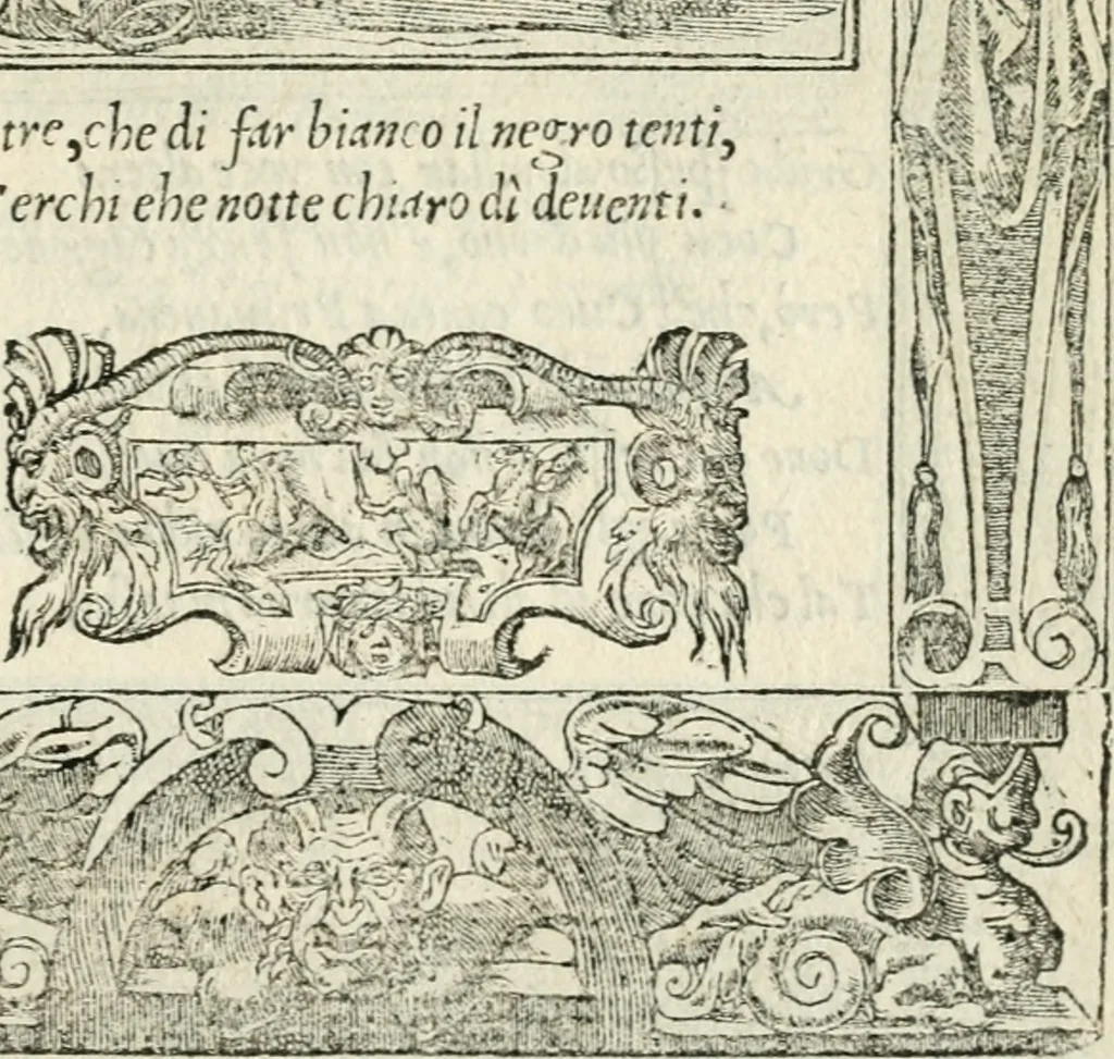 An illustration from Diverse imprese accommodate a diuerse moralità : con versi che i loro significati dichiarano insieme con molte altre nella lingua italiana non piu tradotte, 1551, leaf 66