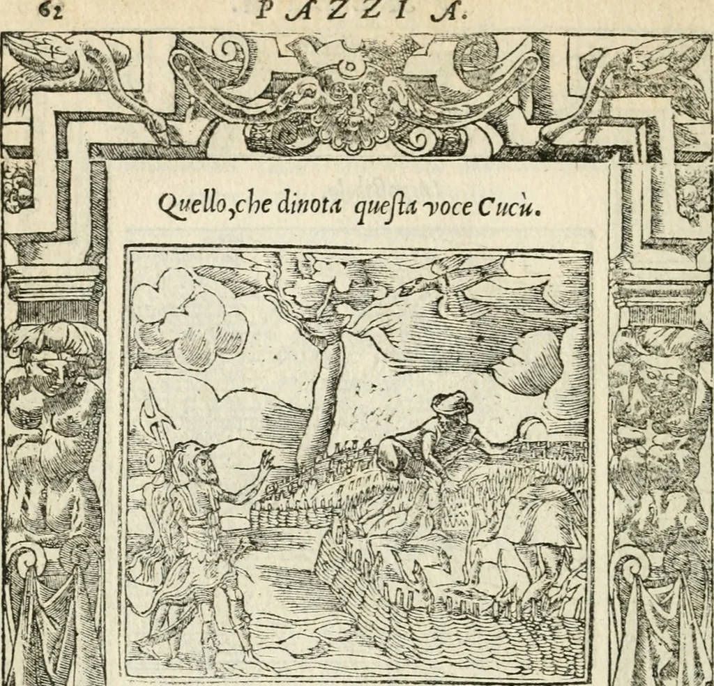 An illustration from Diverse imprese accommodate a diuerse moralità : con versi che i loro significati dichiarano insieme con molte altre nella lingua italiana non piu tradotte, 1551, leaf 67