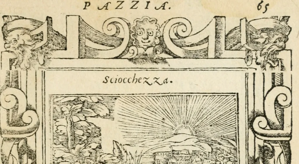 An illustration from Diverse imprese accommodate a diuerse moralità : con versi che i loro significati dichiarano insieme con molte altre nella lingua italiana non piu tradotte, 1551, leaf 70
