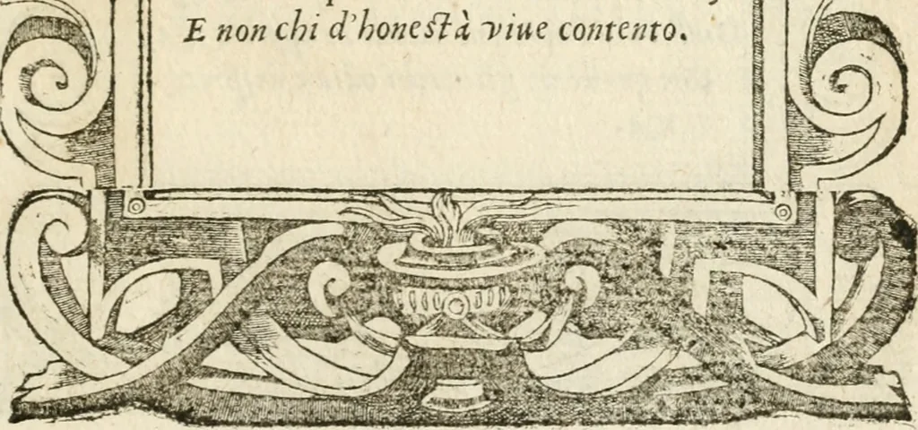 An illustration from Diverse imprese accommodate a diuerse moralità : con versi che i loro significati dichiarano insieme con molte altre nella lingua italiana non piu tradotte, 1551, leaf 72