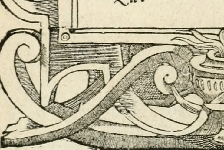 An illustration from Diverse imprese accommodate a diuerse moralità : con versi che i loro significati dichiarano insieme con molte altre nella lingua italiana non piu tradotte, 1551, leaf 73