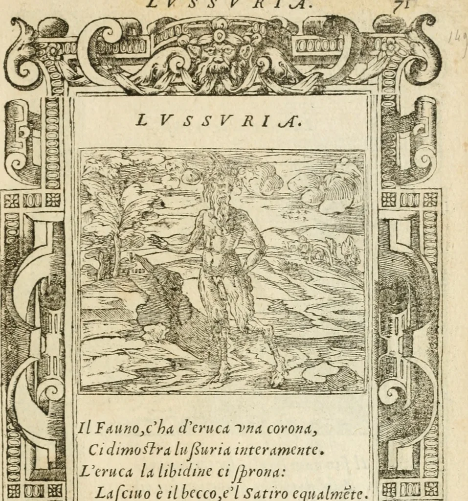 An illustration from Diverse imprese accommodate a diuerse moralità : con versi che i loro significati dichiarano insieme con molte altre nella lingua italiana non piu tradotte, 1551, leaf 76