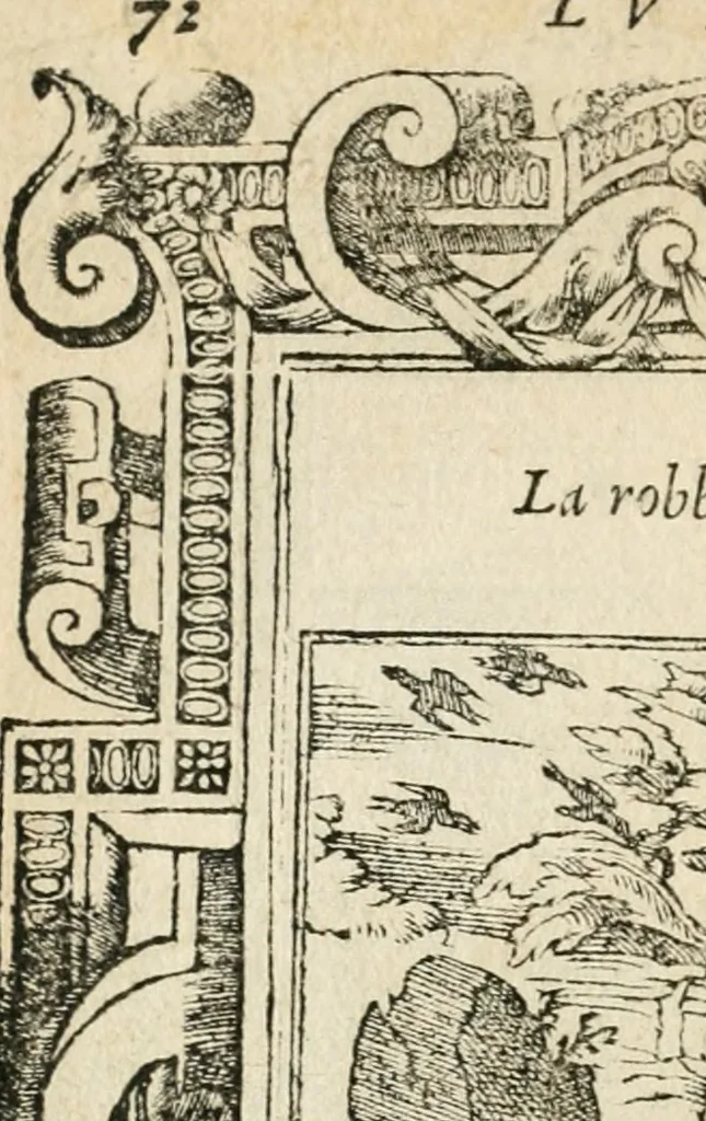 An illustration from Diverse imprese accommodate a diuerse moralità : con versi che i loro significati dichiarano insieme con molte altre nella lingua italiana non piu tradotte, 1551, leaf 77