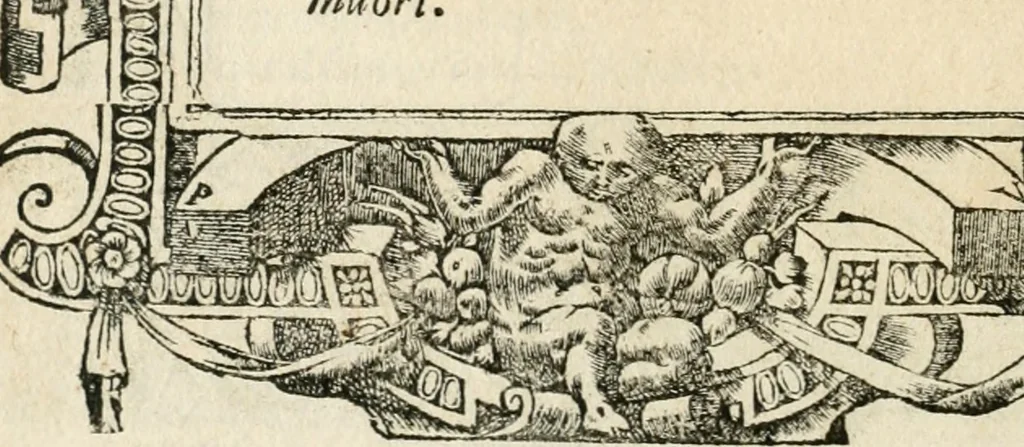 An illustration from Diverse imprese accommodate a diuerse moralità : con versi che i loro significati dichiarano insieme con molte altre nella lingua italiana non piu tradotte, 1551, leaf 77