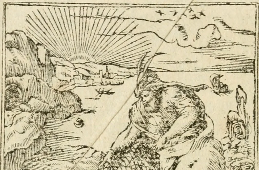 An illustration from Diverse imprese accommodate a diuerse moralità : con versi che i loro significati dichiarano insieme con molte altre nella lingua italiana non piu tradotte, 1551, leaf 79