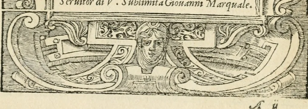 An illustration from Diverse imprese accommodate a diuerse moralità : con versi che i loro significati dichiarano insieme con molte altre nella lingua italiana non piu tradotte, 1551, leaf 8