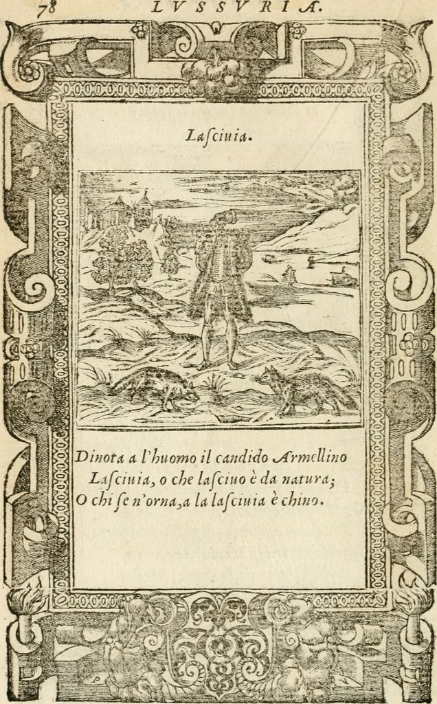 An illustration from Diverse imprese accommodate a diuerse moralità : con versi che i loro significati dichiarano insieme con molte altre nella lingua italiana non piu tradotte, 1551, leaf 83