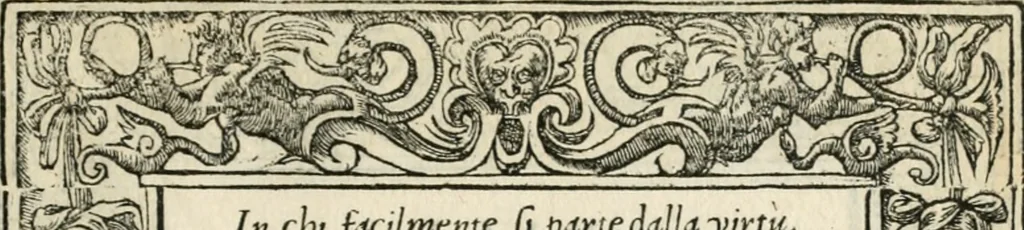 An illustration from Diverse imprese accommodate a diuerse moralità : con versi che i loro significati dichiarano insieme con molte altre nella lingua italiana non piu tradotte, 1551, leaf 86