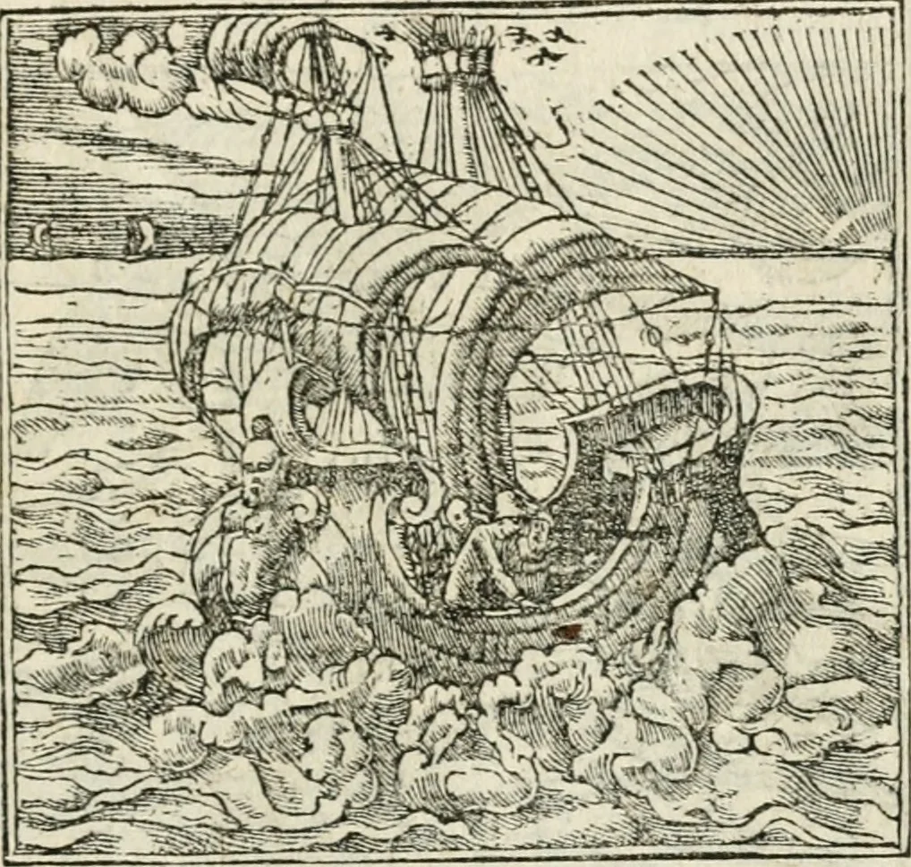 An illustration from Diverse imprese accommodate a diuerse moralità : con versi che i loro significati dichiarano insieme con molte altre nella lingua italiana non piu tradotte, 1551, leaf 86