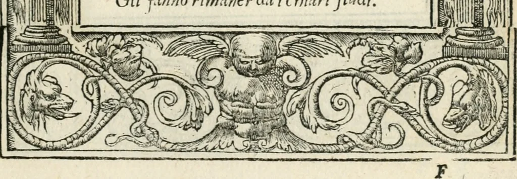 An illustration from Diverse imprese accommodate a diuerse moralità : con versi che i loro significati dichiarano insieme con molte altre nella lingua italiana non piu tradotte, 1551, leaf 86