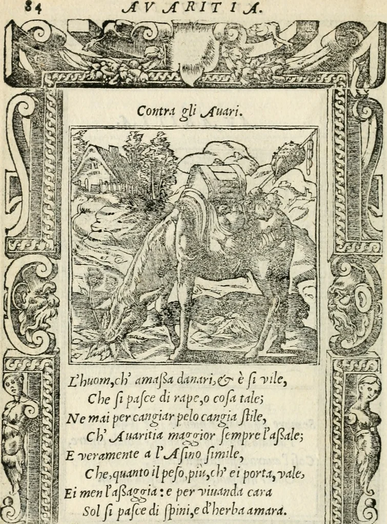 An illustration from Diverse imprese accommodate a diuerse moralità : con versi che i loro significati dichiarano insieme con molte altre nella lingua italiana non piu tradotte, 1551, leaf 89