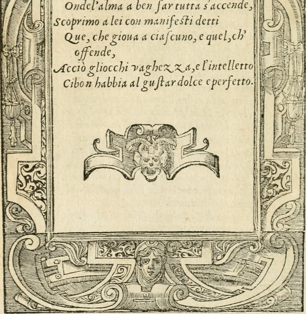 An illustration from Diverse imprese accommodate a diuerse moralità : con versi che i loro significati dichiarano insieme con molte altre nella lingua italiana non piu tradotte, 1551, leaf 9