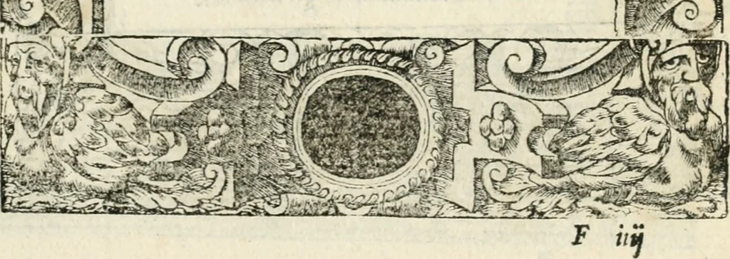 An illustration from Diverse imprese accommodate a diuerse moralità : con versi che i loro significati dichiarano insieme con molte altre nella lingua italiana non piu tradotte, 1551, leaf 92