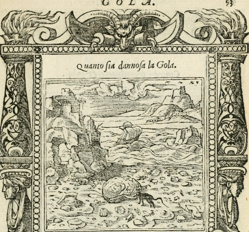 An illustration from Diverse imprese accommodate a diuerse moralità : con versi che i loro significati dichiarano insieme con molte altre nella lingua italiana non piu tradotte, 1551, leaf 98
