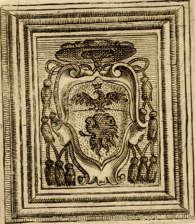 An illustration from Imprese dell' Offitioso, accademico intronato, 1628, leaf 1