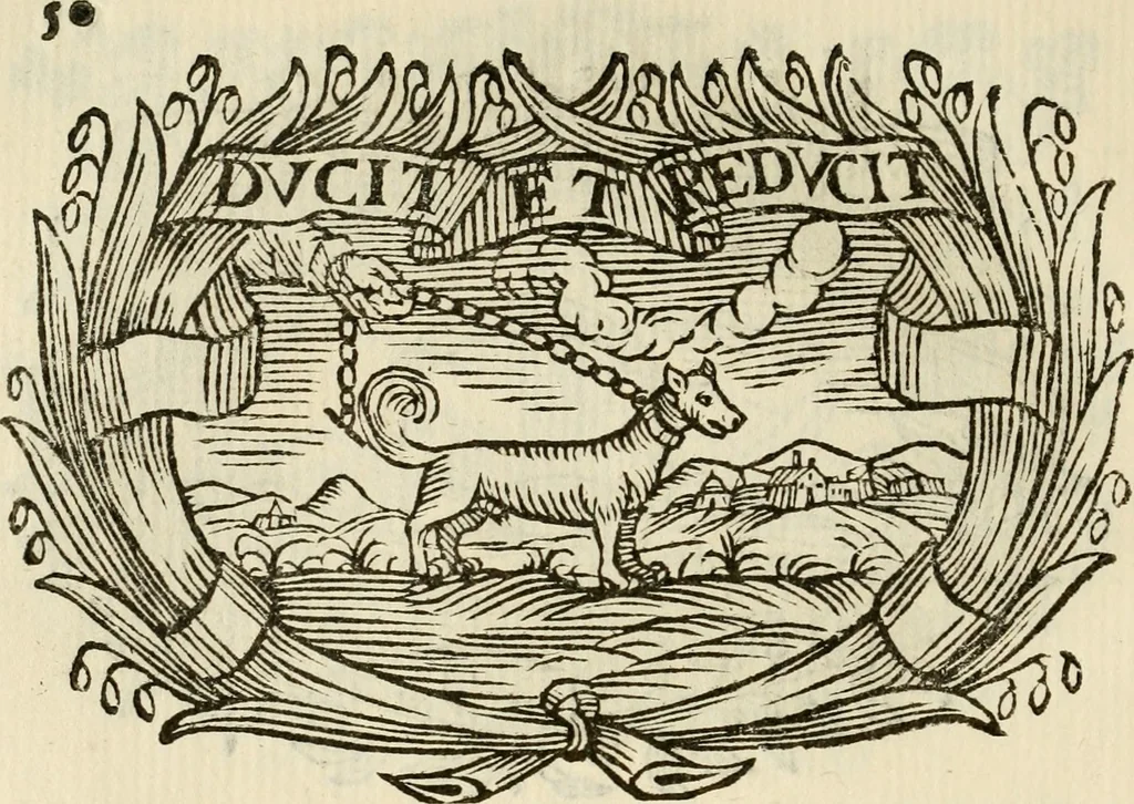 An illustration from Imprese dell' Offitioso, accademico intronato, 1628, leaf 101