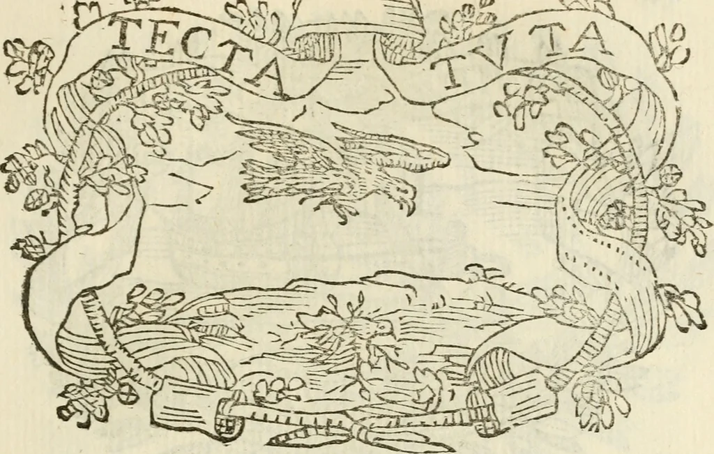 An illustration from Imprese dell' Offitioso, accademico intronato, 1628, leaf 104