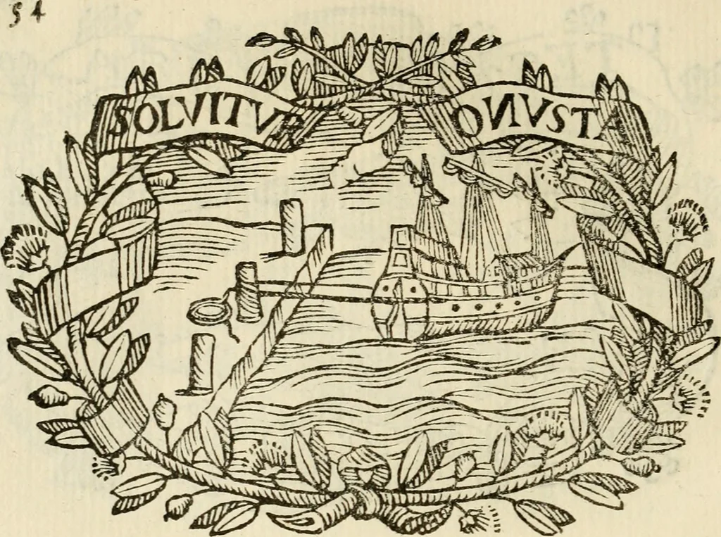 An illustration from Imprese dell' Offitioso, accademico intronato, 1628, leaf 105
